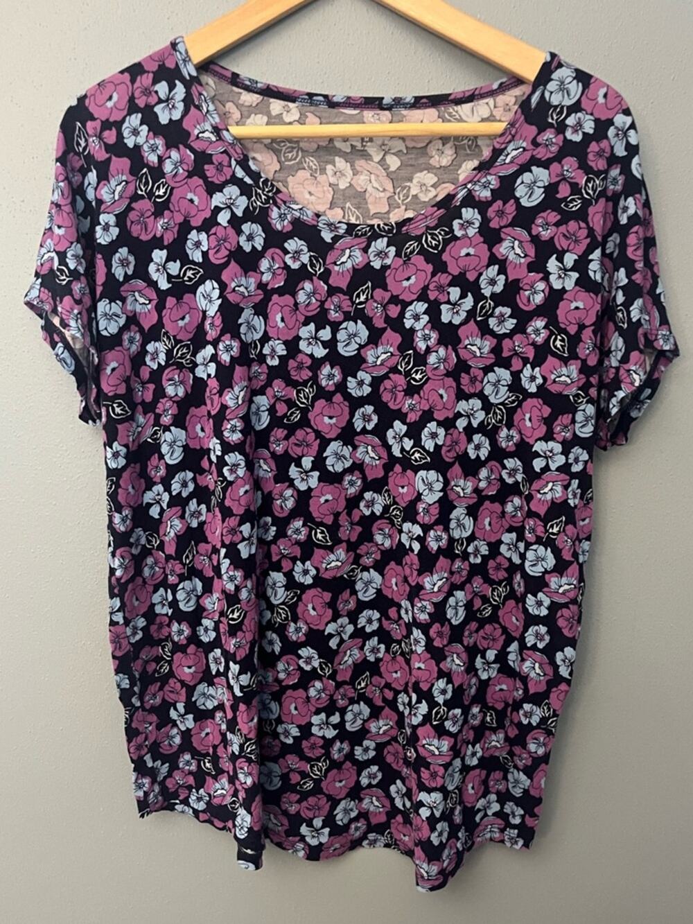 Lands' End Floral T-Shirt